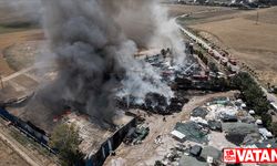 Ankara'da yatak fabrikasında yangın çıktı