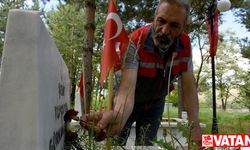 Erzurumlu gazi çok istediği şehitlikte görev yapıyor