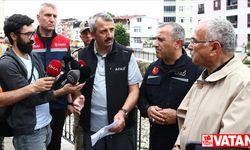 AFAD Başkanı Sezer, Ordu'da sağanak sonrası incelemelerde bulundu