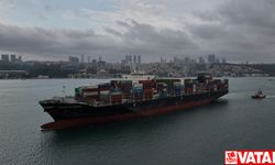 "Joseph Schulte" adlı gemi İstanbul Boğazı'ndan geçti