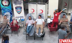 Adana'da polis memurları kan ve kök hücre bağışı yaptı