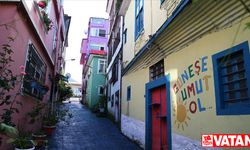 Renklerle canlanan Taflanaltı Sokak turistik mekan haline geldi