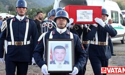 Afyonkarahisar'da kazada şehit olan Astsubay Mustafa Tatlı, Kahramanmaraş'ta son yolculuğuna uğurlandı