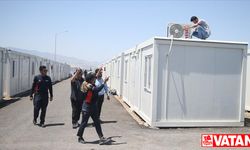 Kahramanmaraş'ta konteyner kentlerde klima kurulumu tamamlandı
