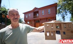 Emekli marangoz tarihi "Akçakoca Evleri"ni maketlerde yaşatıyor