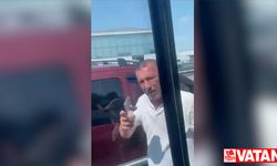 İstanbul'da bir sürücü hasta nakil aracının önünü kesti