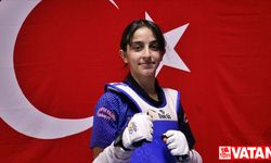 Milli tekvandocu Fatma'nın hedefi 13 yaşında dünya şampiyonluğu