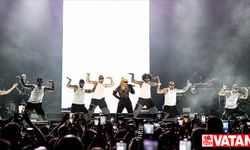 Grammy Ödüllü ABD'li şarkıcı Christina Aguilera Antalya'da konser verdi