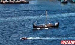 Viking yelkenlisi Boğaz'a demir attı