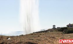Şile sahilinde bulunan top mermileri fünyeyle patlatıldı