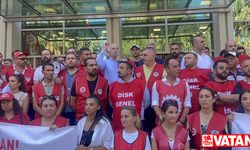 İzmir'de belediye iştiraki iki şirketin çalışanlarından 1 günlük iş bırakma eylemi