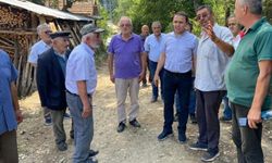 Kastamonu Milletvekili Hasan Baltacı, yangın sonrası mağdur aileleri ziyaret etti