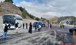 Amasya'da zincirleme trafik kazasında 1 kişi yaralandı