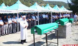 Kahramanmaraş'ta freni boşalan kamyonun çarpması sonucu hayatını kaybeden 4 kişi toprağa verildi