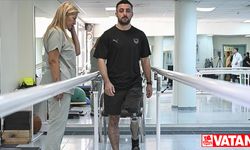 Operasyonda bacağını kaybeden gazinin hedefi milli sporcu olmak