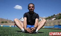 Türkiye birincisi işitme engelli milli atlet dünya şampiyonluğuna odaklandı