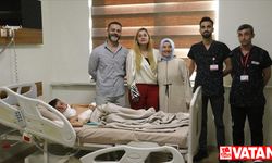 Kardeşini kurtarmaya çalışırken vücudu yanan Azerbaycanlı çocuğa Şanlıurfa'da doku nakli
