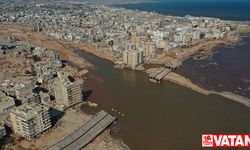 Dron görüntüleri Libya'daki afetin boyutunu gözler önüne seriyor