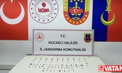Kocaeli'de Roma ve Bizans dönemine ait olduğu sanılan tarihi parçalar ele geçirildi