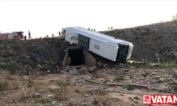 Erzurum'da yolcu otobüsü şarampole devrildi, 3 kişi hayatını kaybetti, 22 kişi yaralandı