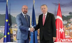 Cumhurbaşkanı Erdoğan, AB Konseyi Başkanı Michel'i kabul etti
