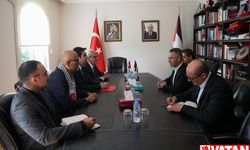 Vatan Partisinden Filistin'in Ankara Büyükelçisi Mustafa'ya ziyaret