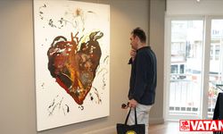 Ressam Füsun Çağlayan'ın "Göl Fragmanları" sergisi açıldı