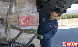 Gazzeli siviller için Türkiye'nin insani yardımlarını taşıyan üçüncü uçak Mısır'a indi