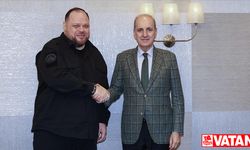 TBMM Başkanı Kurtulmuş, Ukrayna Meclis Başkanı Stefançuk ile görüştü