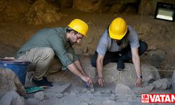 Kahramanmaraş'ta mağara kazısında 12 bin yıllık olduğu düşünülen mezar bulundu