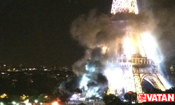 Paris'te Eyfel Kulesi yakınında yangın çıktı