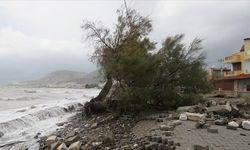 Çanakkale-Balıkesir sınırındaki Mıhlı Çayı'nın taşması sonucu hasar oluştu