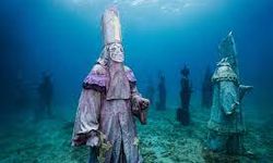 Gizemli yeni heykeller Karayip sularında belirdi