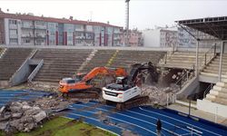Aydın'daki Adnan Menderes Stadyumu yıkılıyor