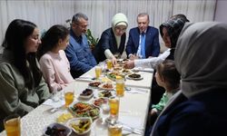 Cumhurbaşkanı Erdoğan, iftarda Taş ailesinin misafiri oldu