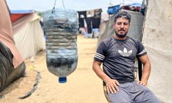 Filistinli Afane, Gazze'de kurduğu düzenekle deniz suyunu arıtıyor