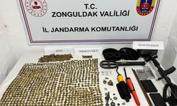 Zonguldak'ta tarihi eser niteliğinde 1277 sikke ile objeler ele geçirildi