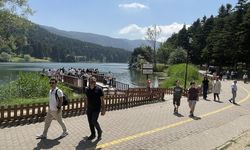Hafta sonunu doğada geçirmek isteyenler Gölcük'ü tercih etti