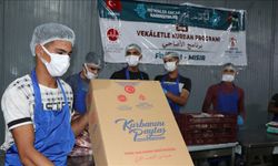 TDV'nin Filistinlilere dağıtacağı kurban etleri 10 günde paketlenecek