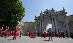 Mehteran Birliği yaz dönemi gösterileri Dolmabahçe Sarayı'nda başladı