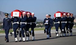 Kayseri'de kaza kırıma uğrayan eğitim uçağında şehit olan pilotlar için tören düzenlendi