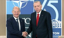 Cumhurbaşkanı Erdoğan, Olaf Scholz ile bir araya geldi