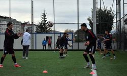 Trabzonsporlu genç yetenekler meşin yuvarlağın peşinde