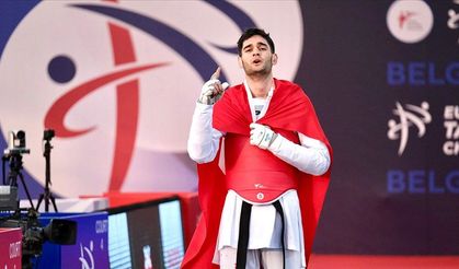 Milli tekvandocu Enbiya Taha Biçer, Avrupa Şampiyonası'nda altın madalya kazandı