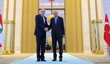 Cumhurbaşkanı Erdoğan, Lübnan Başbakanı Mikati'yi resmi törenle karşıladı
