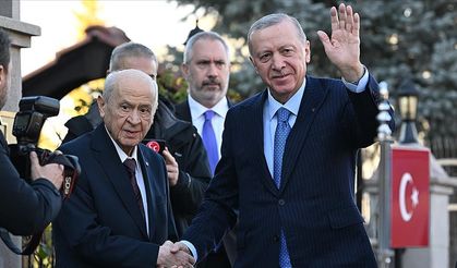 Cumhurbaşkanı Erdoğan ile Bahçeli bir araya geldi