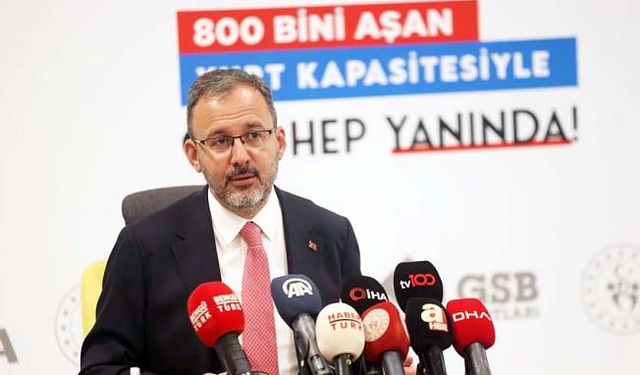 Bakan Kasapoğlu: Bakanlığımız yurtlarına 415 bin 305 gencimiz başvuru yaptı