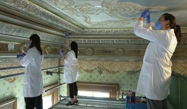 10 Kasım öncesi Atatürk'ün Dolmabahçe'deki odasında kapsamlı bakım ve onarım