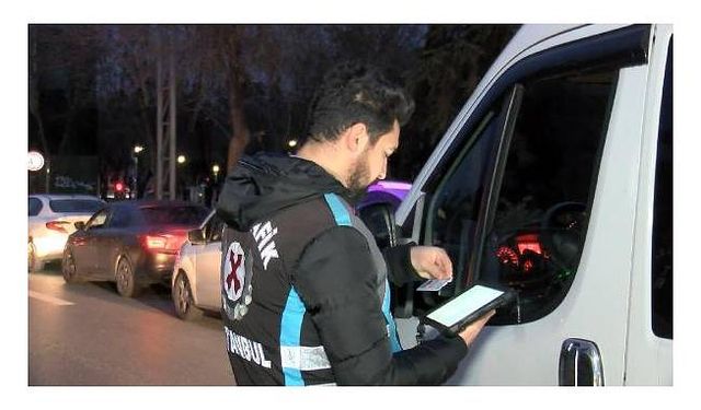 Bakırköy'de kurallara uymayan servis şoförlerine ceza