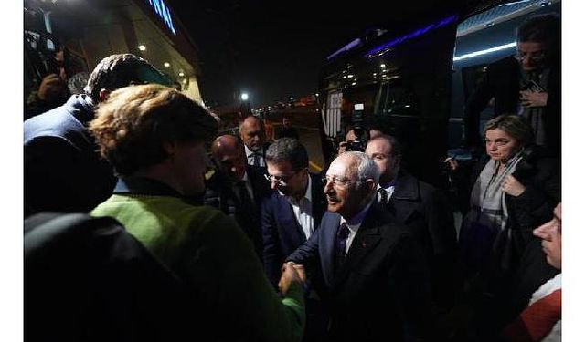 Kemal Kılıçdaroğlu, İmamoğlu'na verilen cezanın ardından İstanbul'a geldi